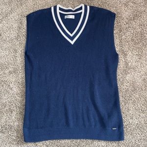 Hollister Blue Academia Sweater Vest